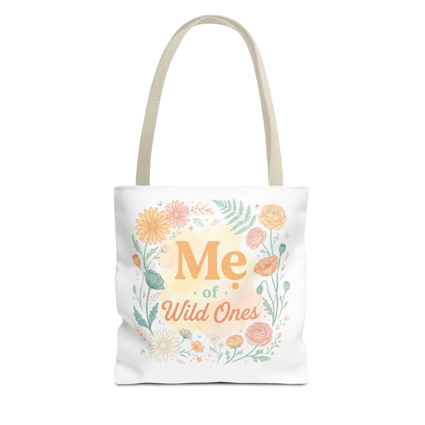 "Mẹ of Wild Ones" Floral Vietnamese-American Mom Tote Bag