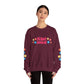 "Mẹ Mode: Always On" Vietnamese American Mom Floral Crewneck Sweatshirt
