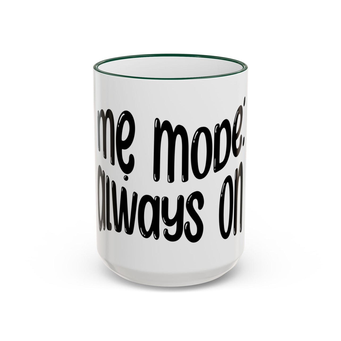"Mẹ Mode: Always On" Accent Rim Coffee Mug for Vietnamese American Mothers