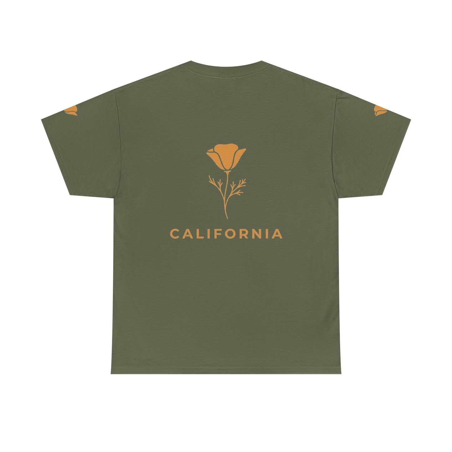 California Poppy Tee — Minimal Floral California T-Shirt