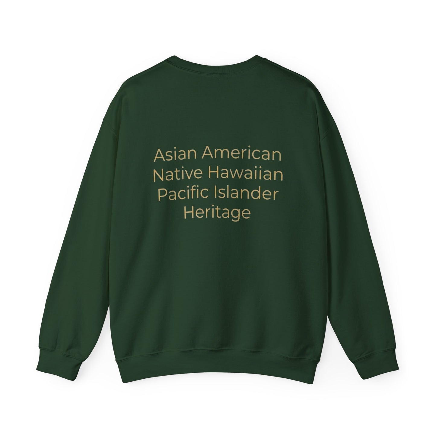 "AANHPI Heritage Pride" Crewneck Sweatshirt — Asian American Native Hawaiian Pacific Islander Heritage Month Pullover