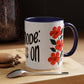 "Mẹ Mode: Always On" Red Floral Coffee Mug for Vietnamese American Moms