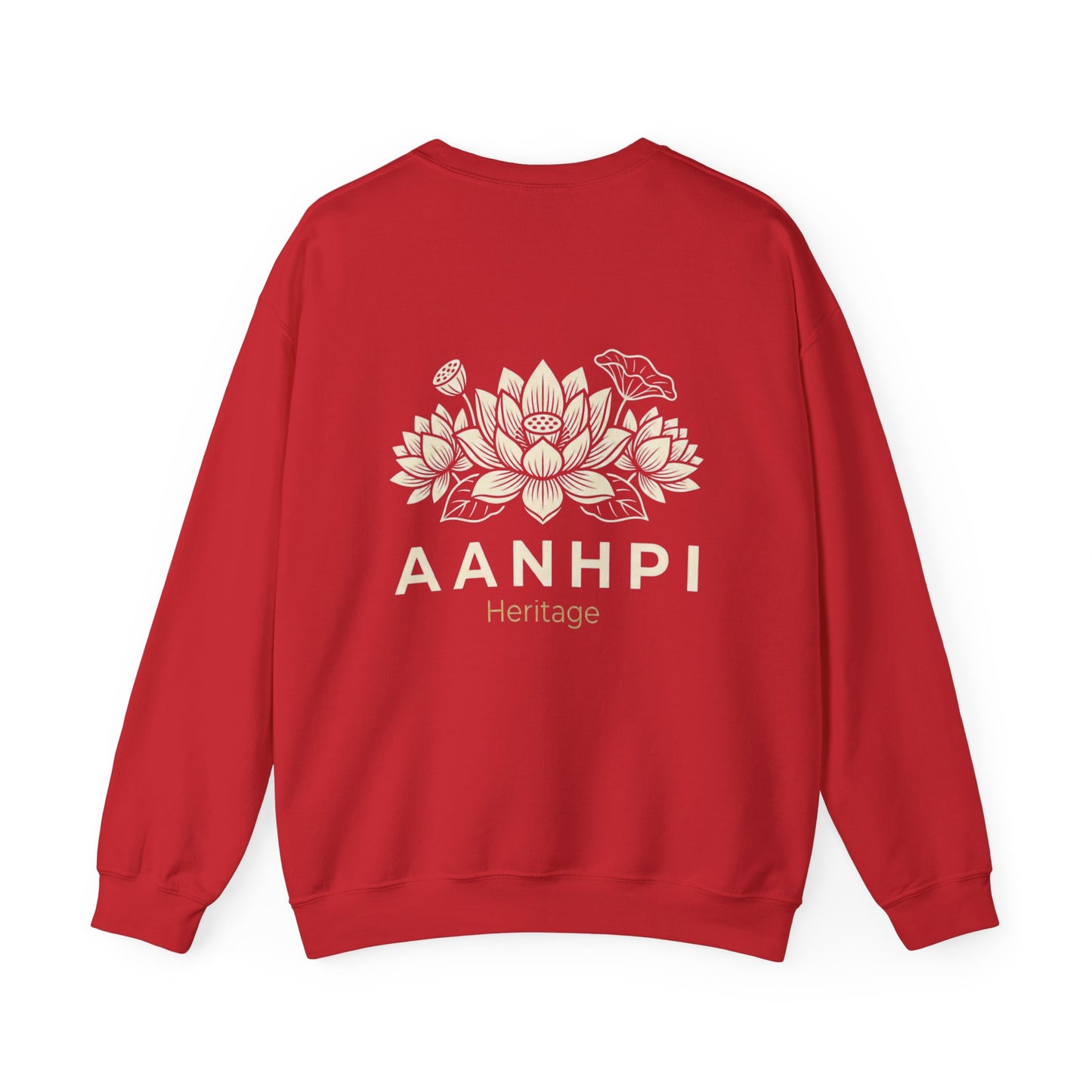 "AANHPI Heritage Pride" Crewneck Sweatshirt — Asian American Native Hawaiian Pacific Islander Heritage Month Pullover