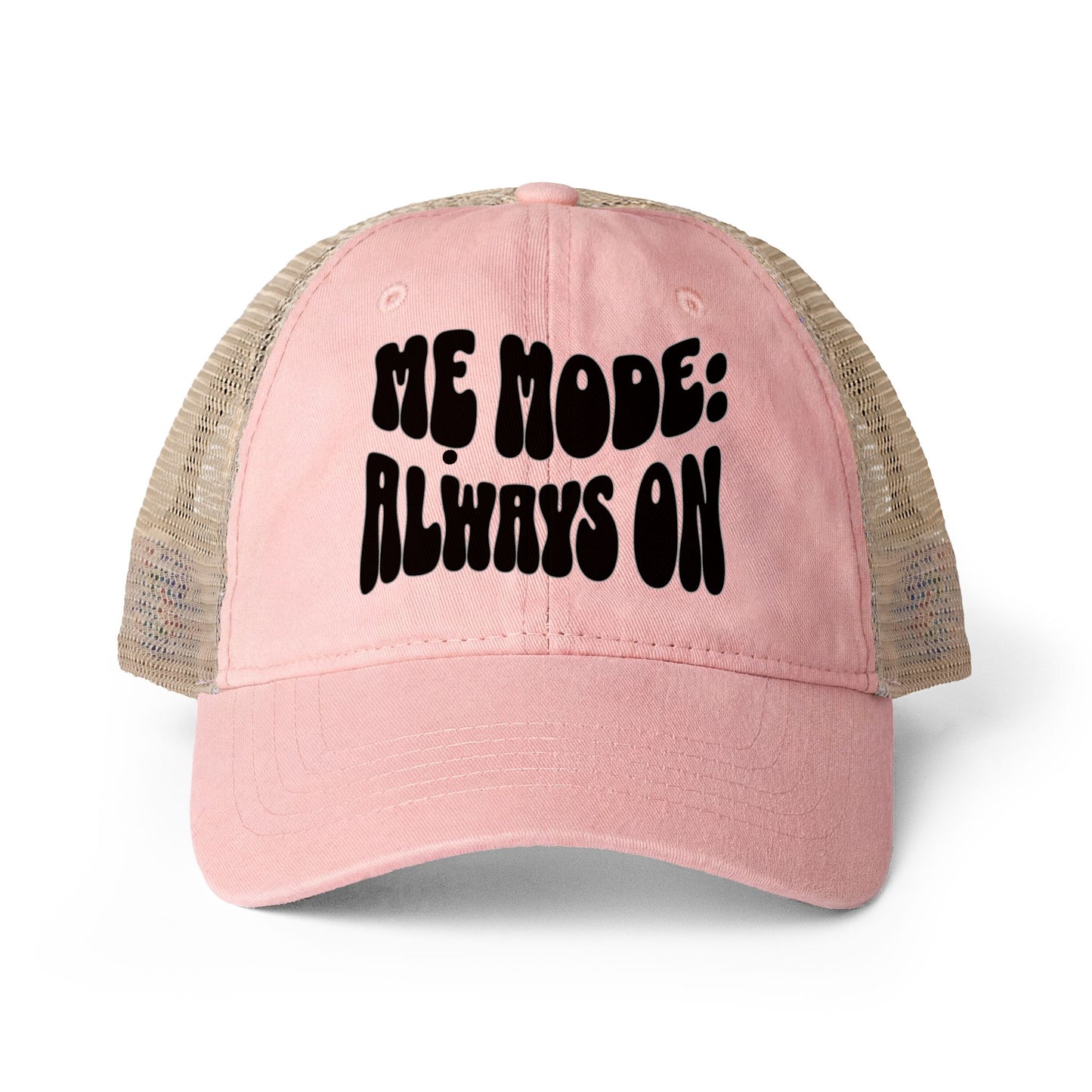 "Mẹ Mode: Always On" Vietnamese American Women's Washed Mesh-Back Cap