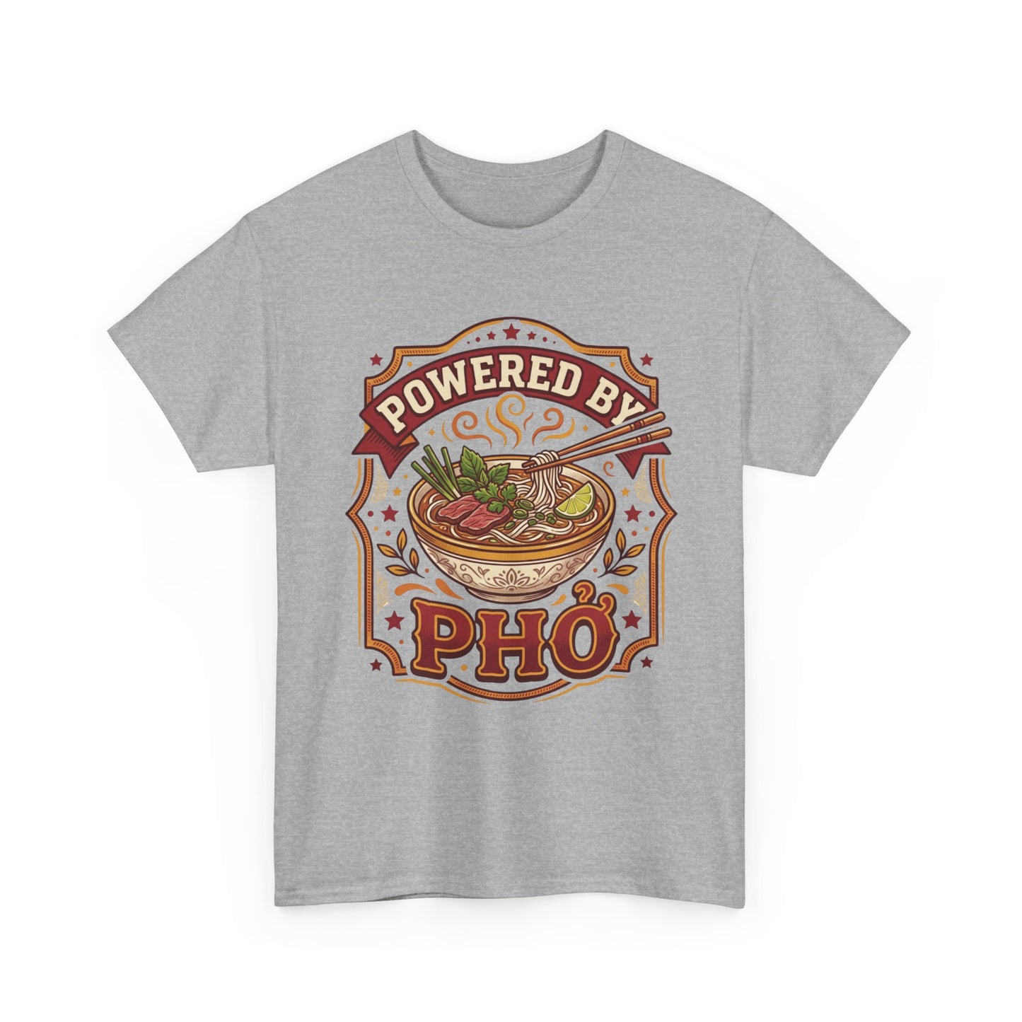 "Powered by Phở" T-Shirt — Vietnamese American Pride Tee