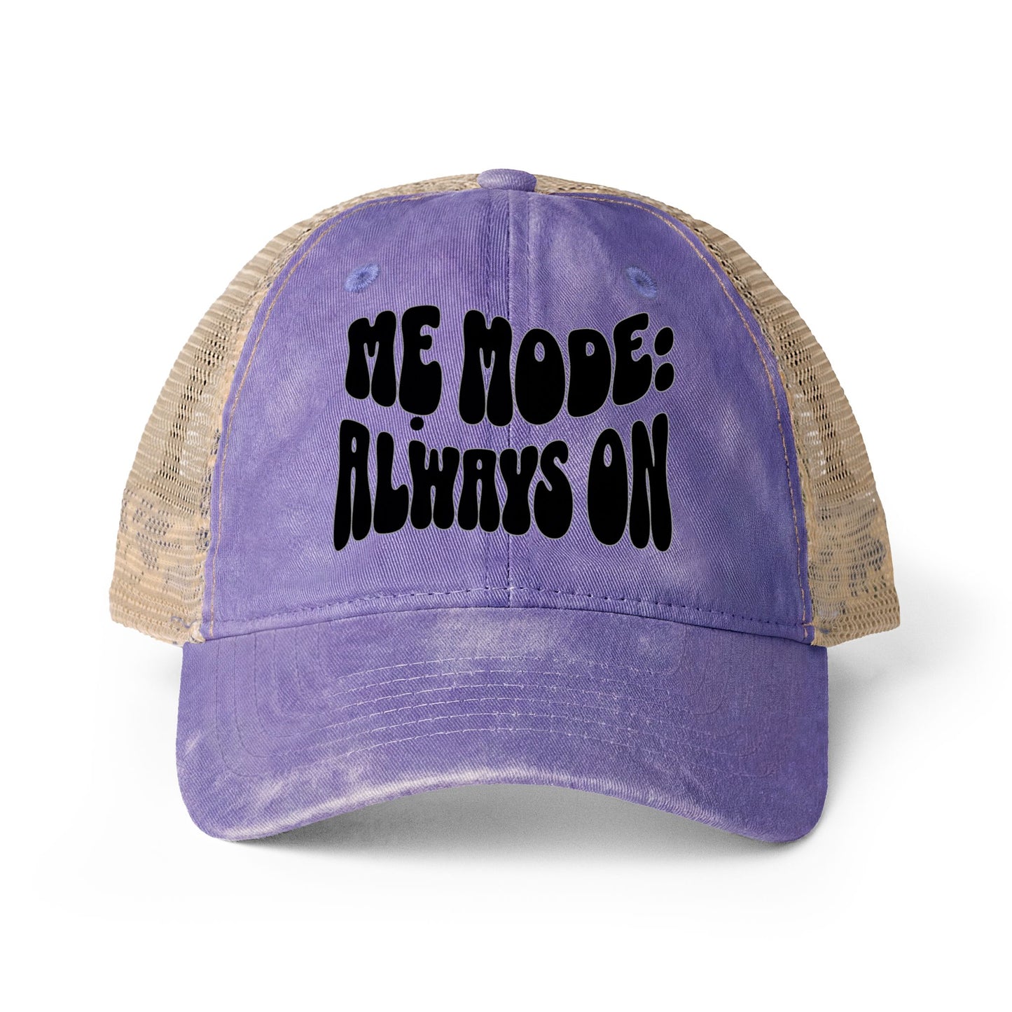 "Mẹ Mode: Always On" Vietnamese American Women's Washed Mesh-Back Cap