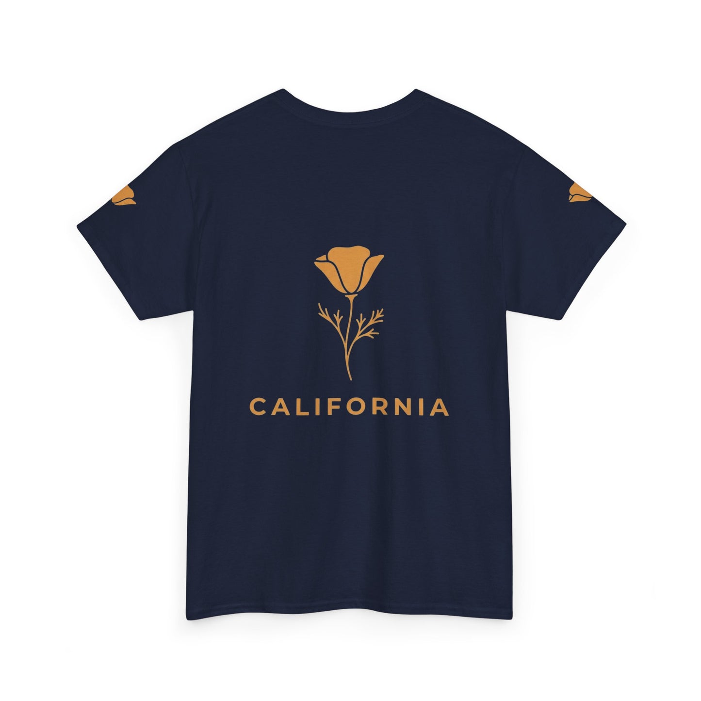 California Poppy Tee — Minimal Floral California T-Shirt