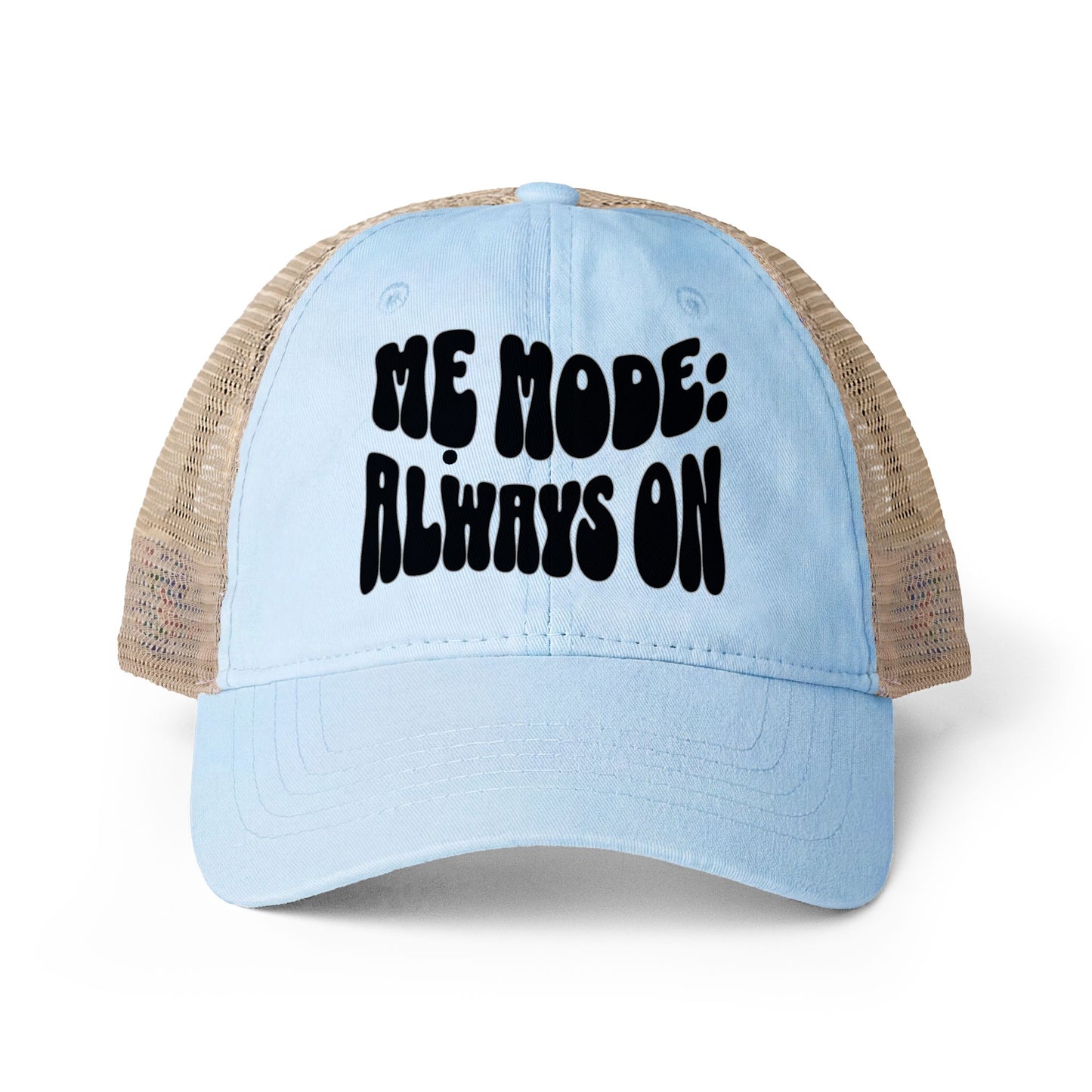 "Mẹ Mode: Always On" Vietnamese American Women's Washed Mesh-Back Cap
