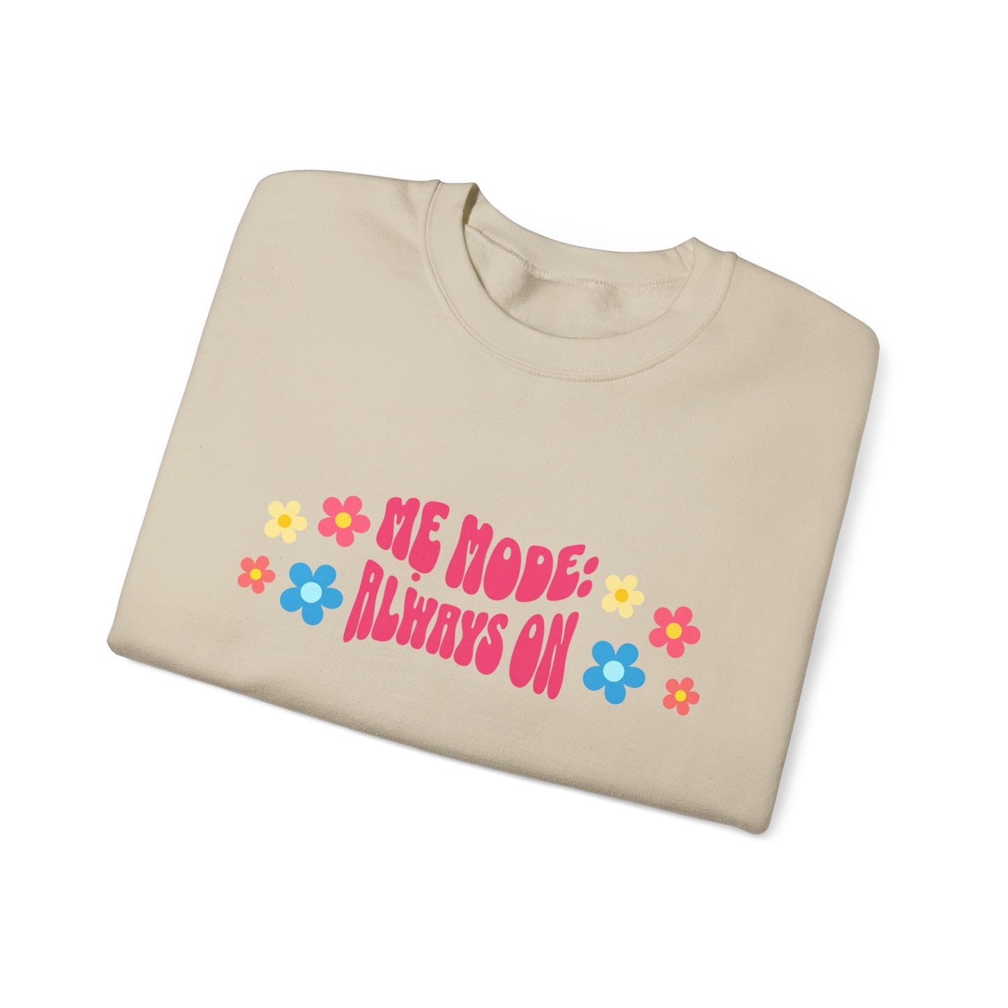"Mẹ Mode: Always On" Vietnamese American Mom Floral Crewneck Sweatshirt