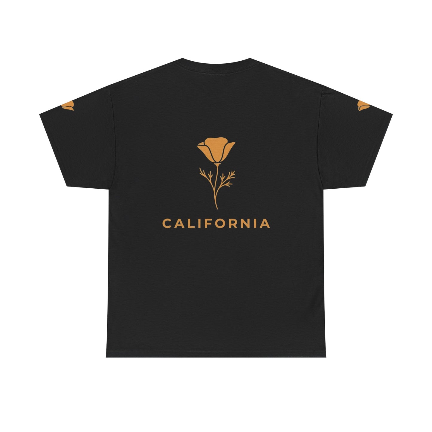 California Poppy Tee — Minimal Floral California T-Shirt