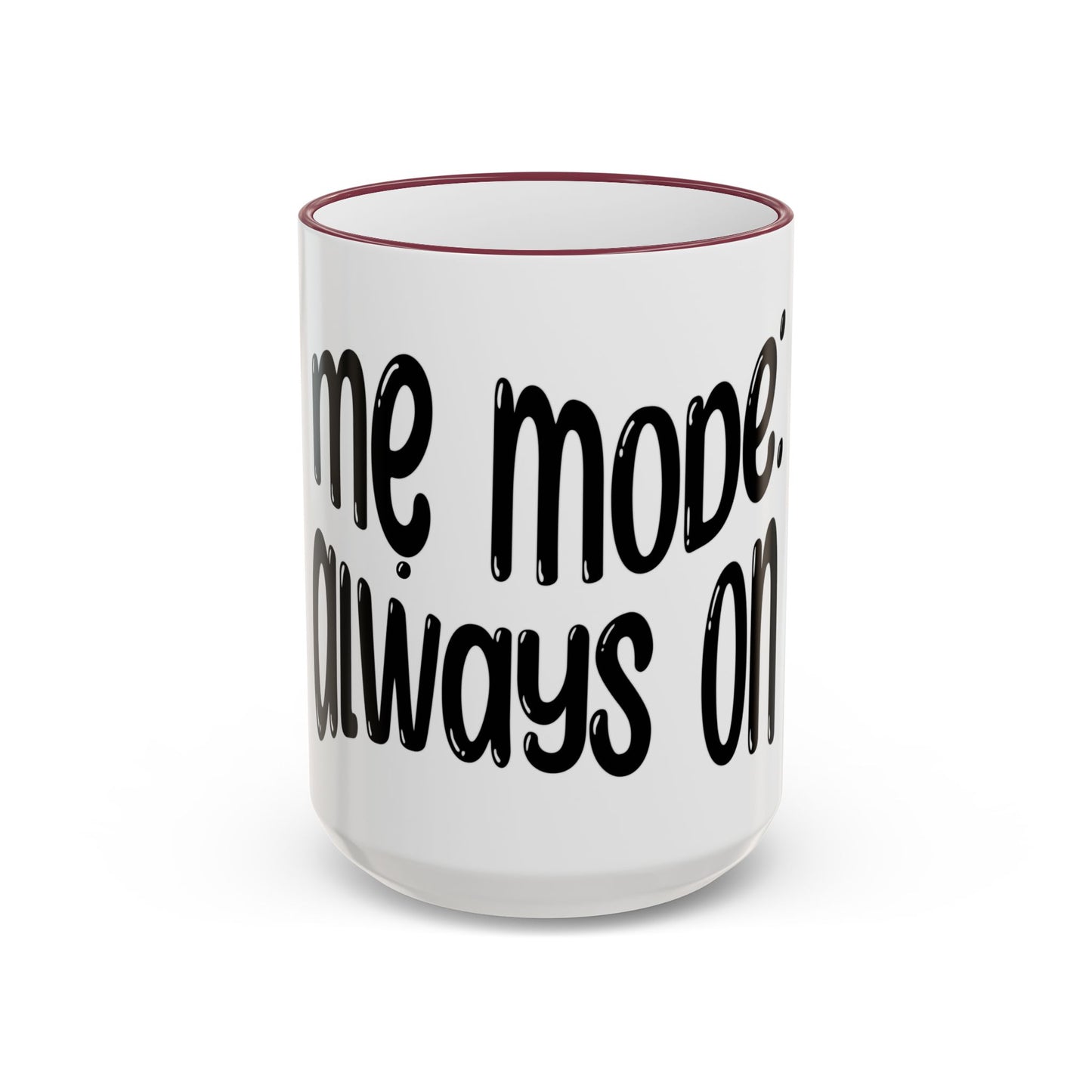 "Mẹ Mode: Always On" Accent Rim Coffee Mug for Vietnamese American Mothers