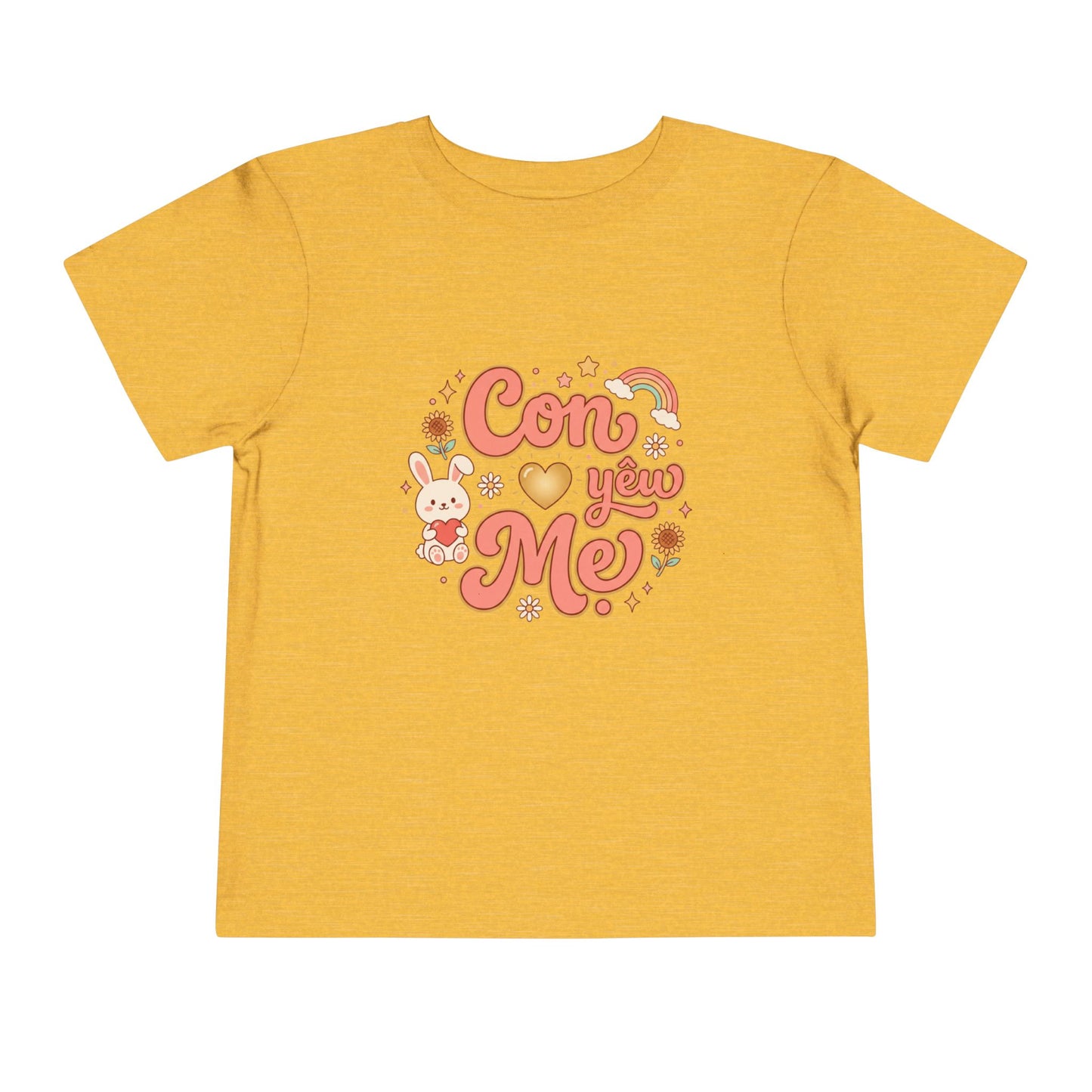 "Con Yêu Mẹ" Vietnamese American Mom-Loving Toddler Tee Shirt