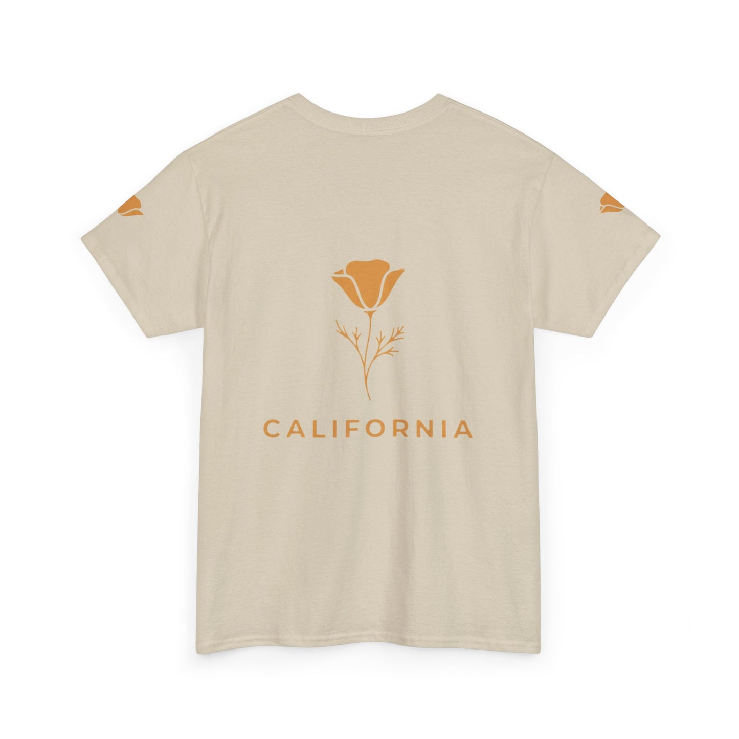 California Poppy Tee — Minimal Floral California T-Shirt