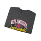 "Bilingual & Overthinking" Crewneck Sweatshirt — For Multilingual Deep Thinkers