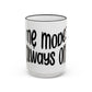 "Mẹ Mode: Always On" Accent Rim Coffee Mug for Vietnamese American Mothers