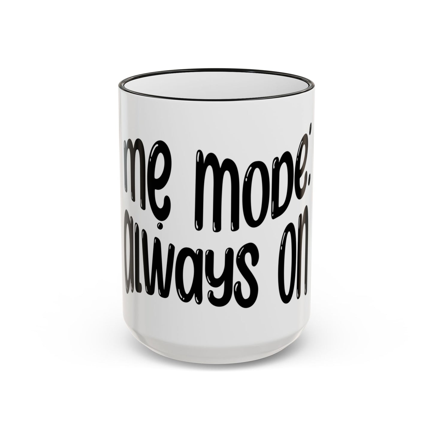 "Mẹ Mode: Always On" Accent Rim Coffee Mug for Vietnamese American Mothers
