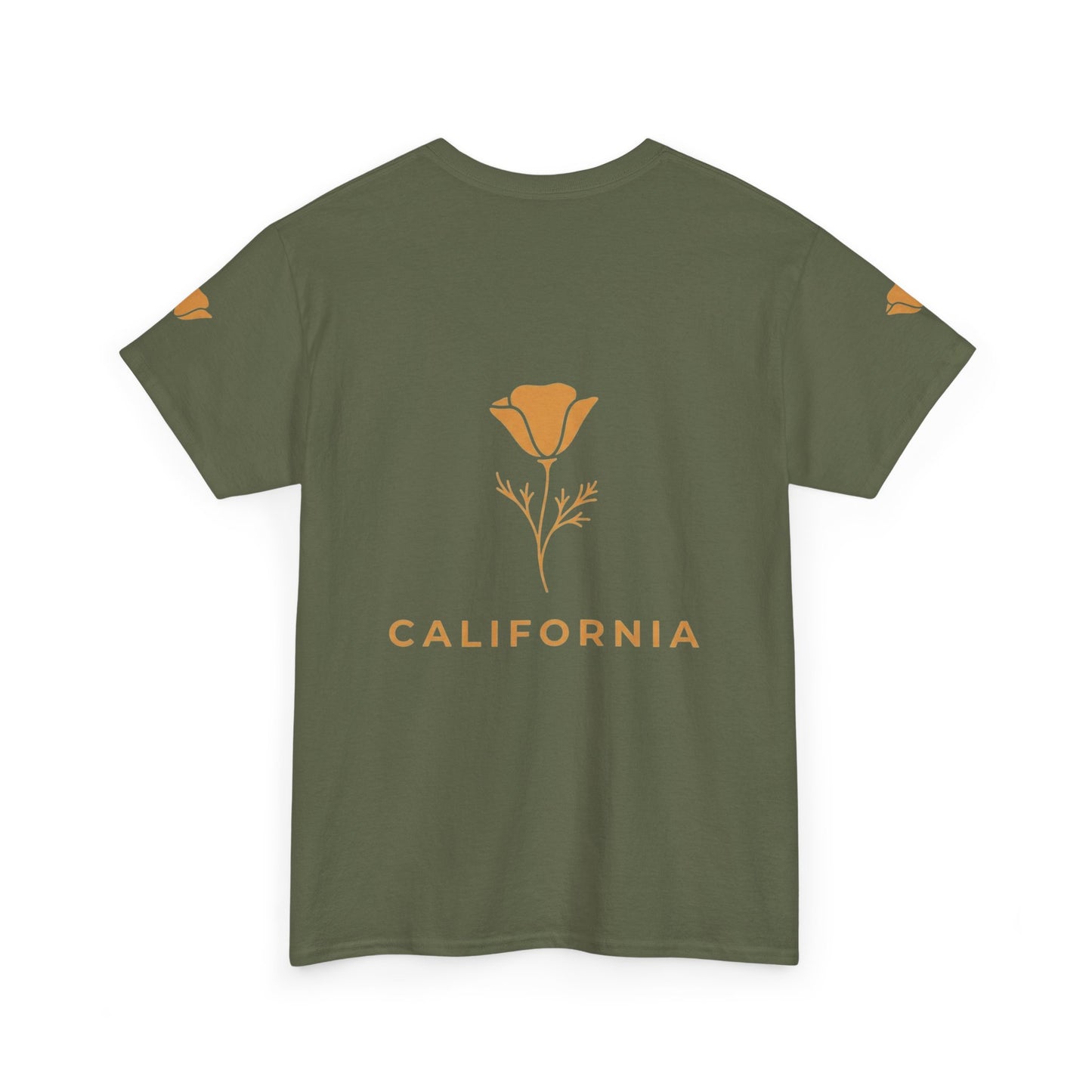California Poppy Tee — Minimal Floral California T-Shirt