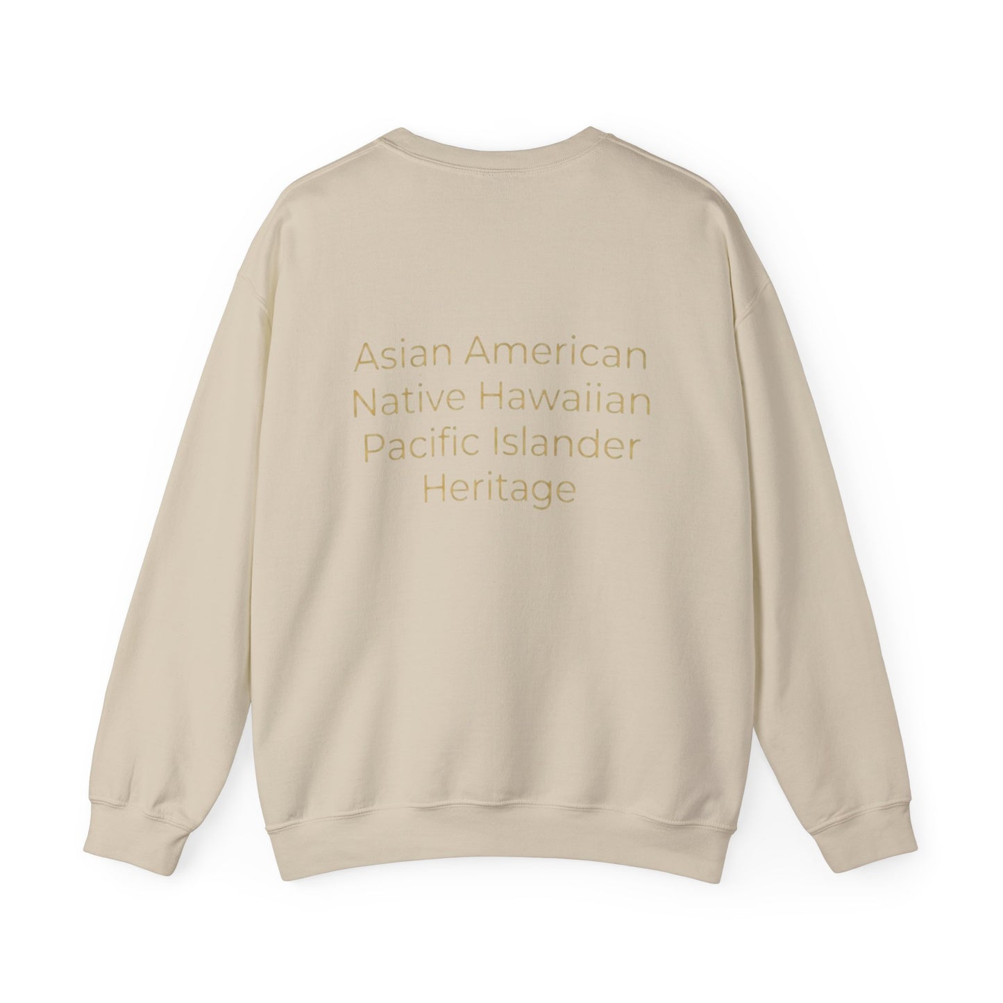 "AANHPI Heritage Pride" Crewneck Sweatshirt — Asian American Native Hawaiian Pacific Islander Heritage Month Pullover