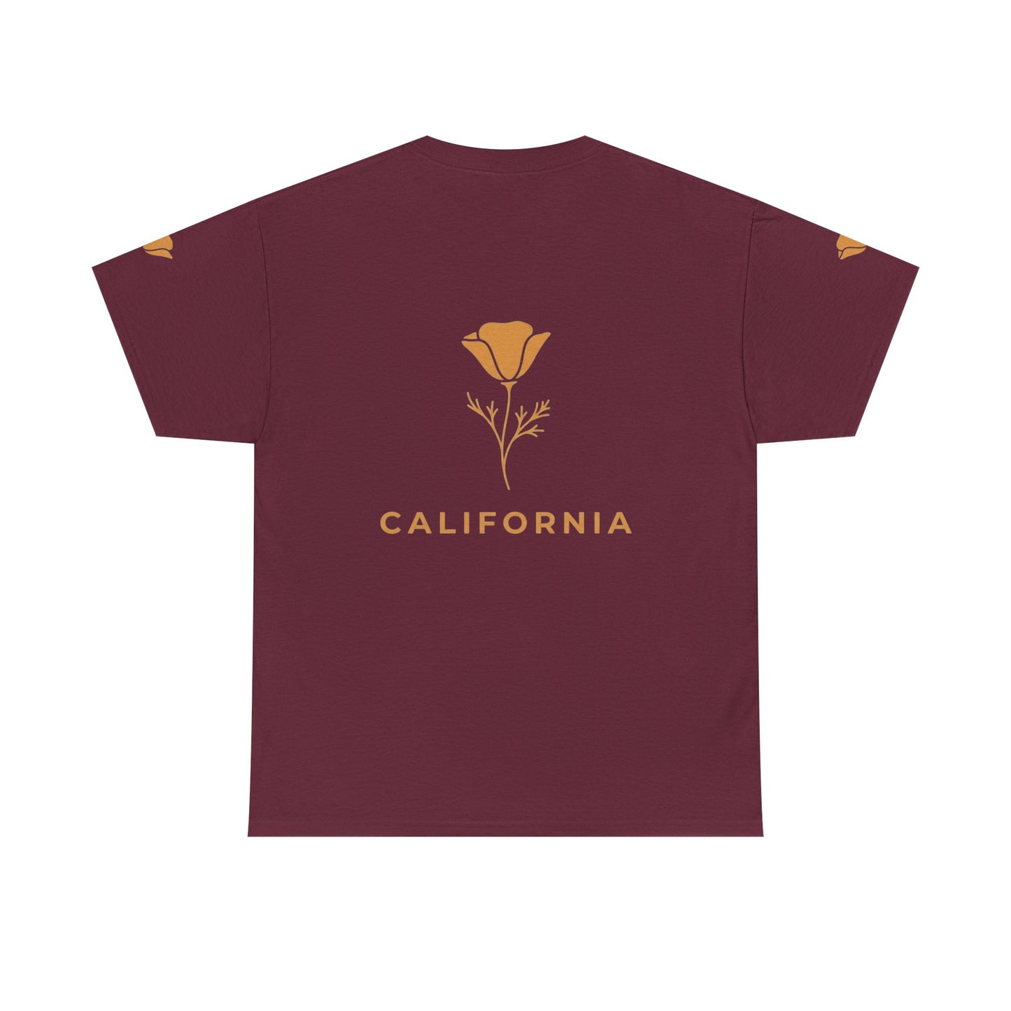 California Poppy Tee — Minimal Floral California T-Shirt