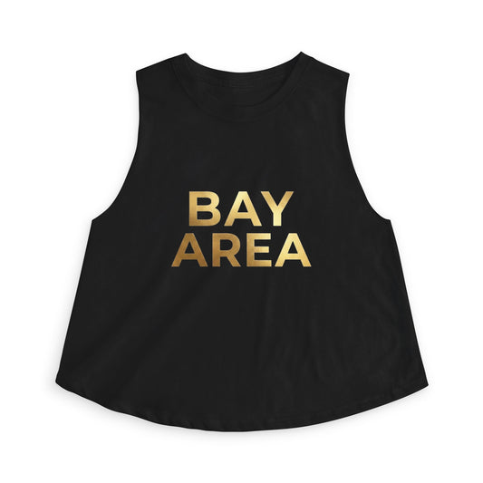 Bay Area Gold Foil Crop Top