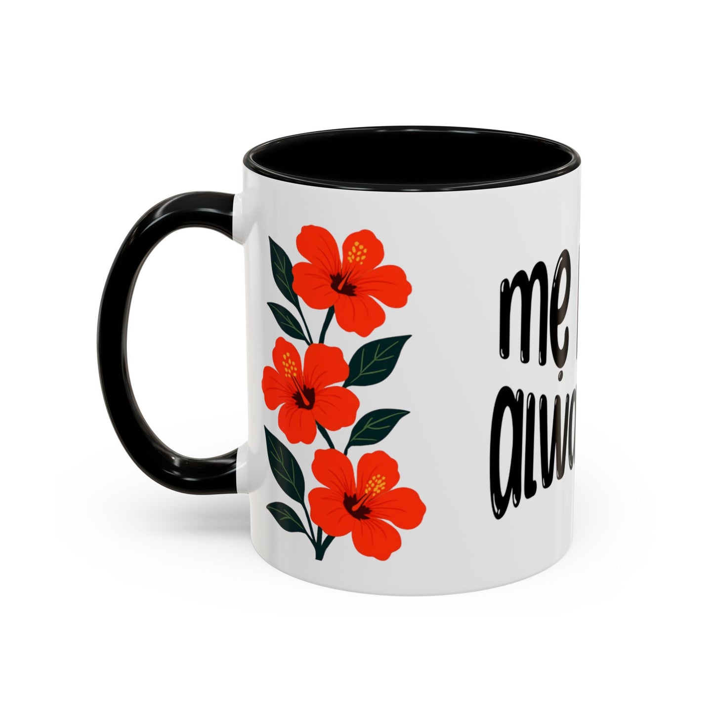 "Mẹ Mode: Always On" Red Floral Coffee Mug for Vietnamese American Moms