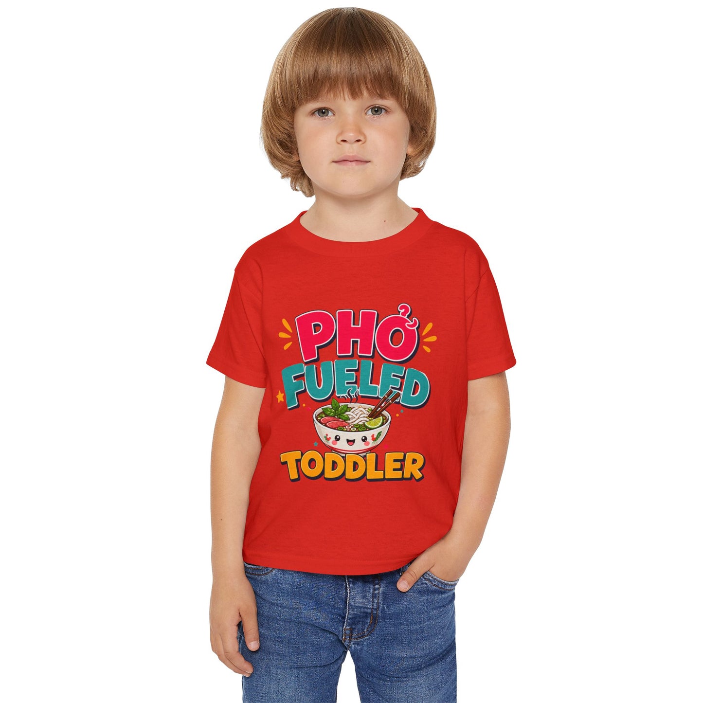 "Phở Fueled Toddler" Graphic Tee — Vietnamese American Kids Shirt