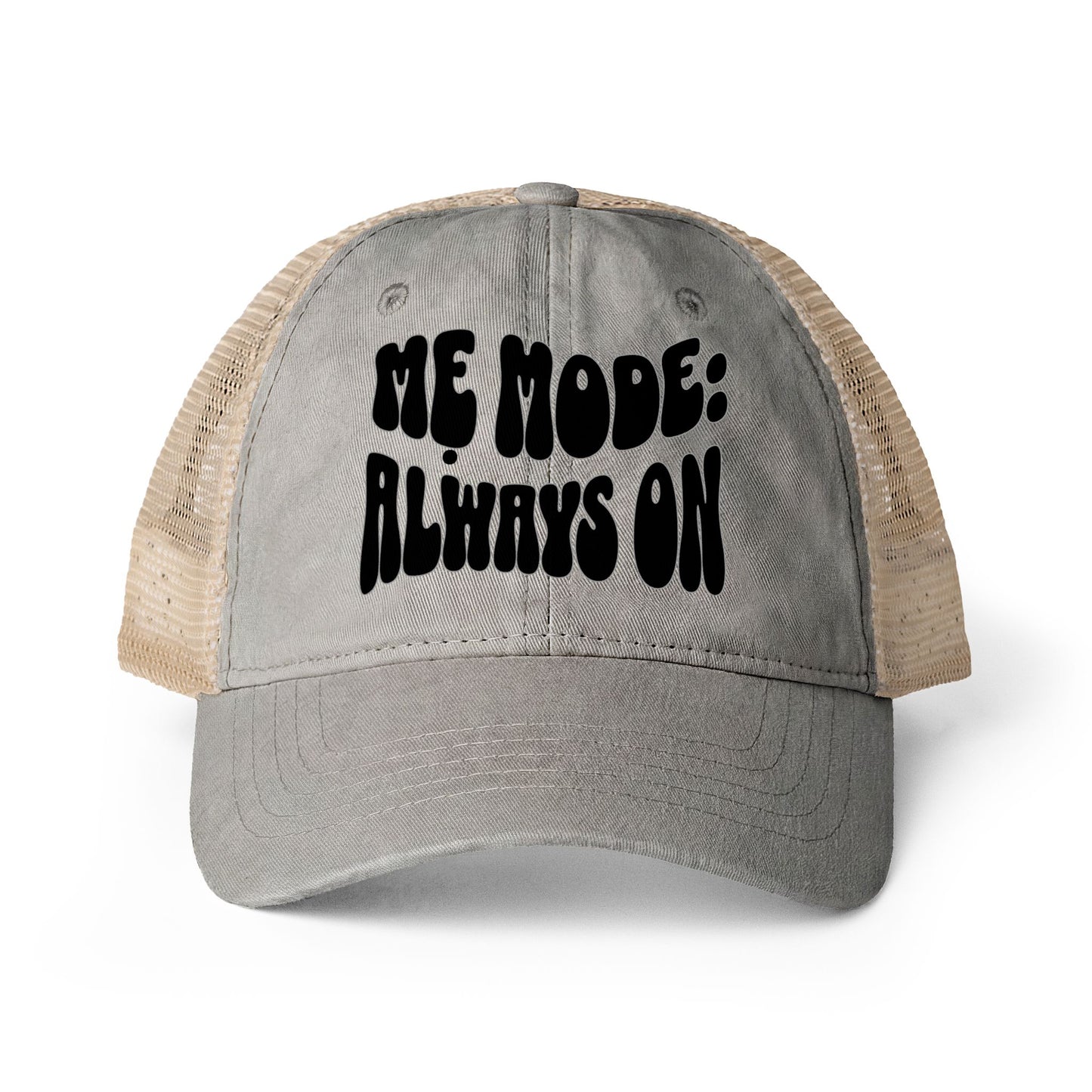 "Mẹ Mode: Always On" Vietnamese American Women's Washed Mesh-Back Cap