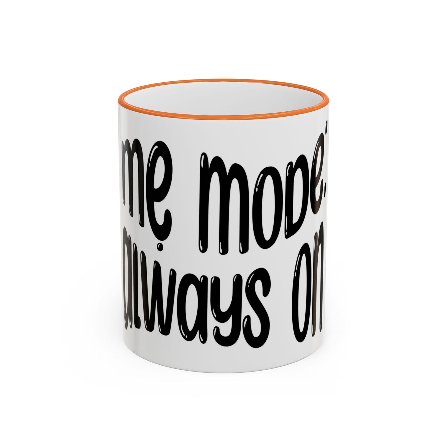 "Mẹ Mode: Always On" Accent Rim Coffee Mug for Vietnamese American Mothers