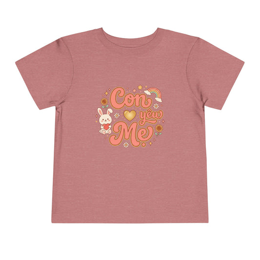 "Con Yêu Mẹ" Vietnamese American Mom-Loving Toddler Tee Shirt