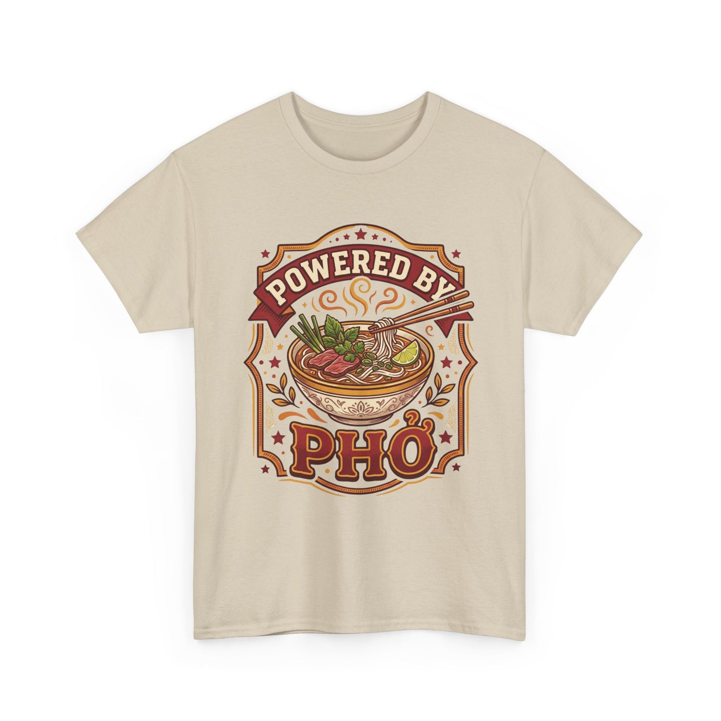 "Powered by Phở" T-Shirt — Vietnamese American Pride Tee