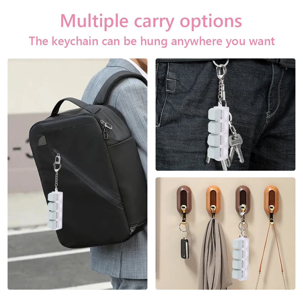 4 Keys Keyboard Keycaps Fidget Toy — DIY Finger Stress Relief Buttons