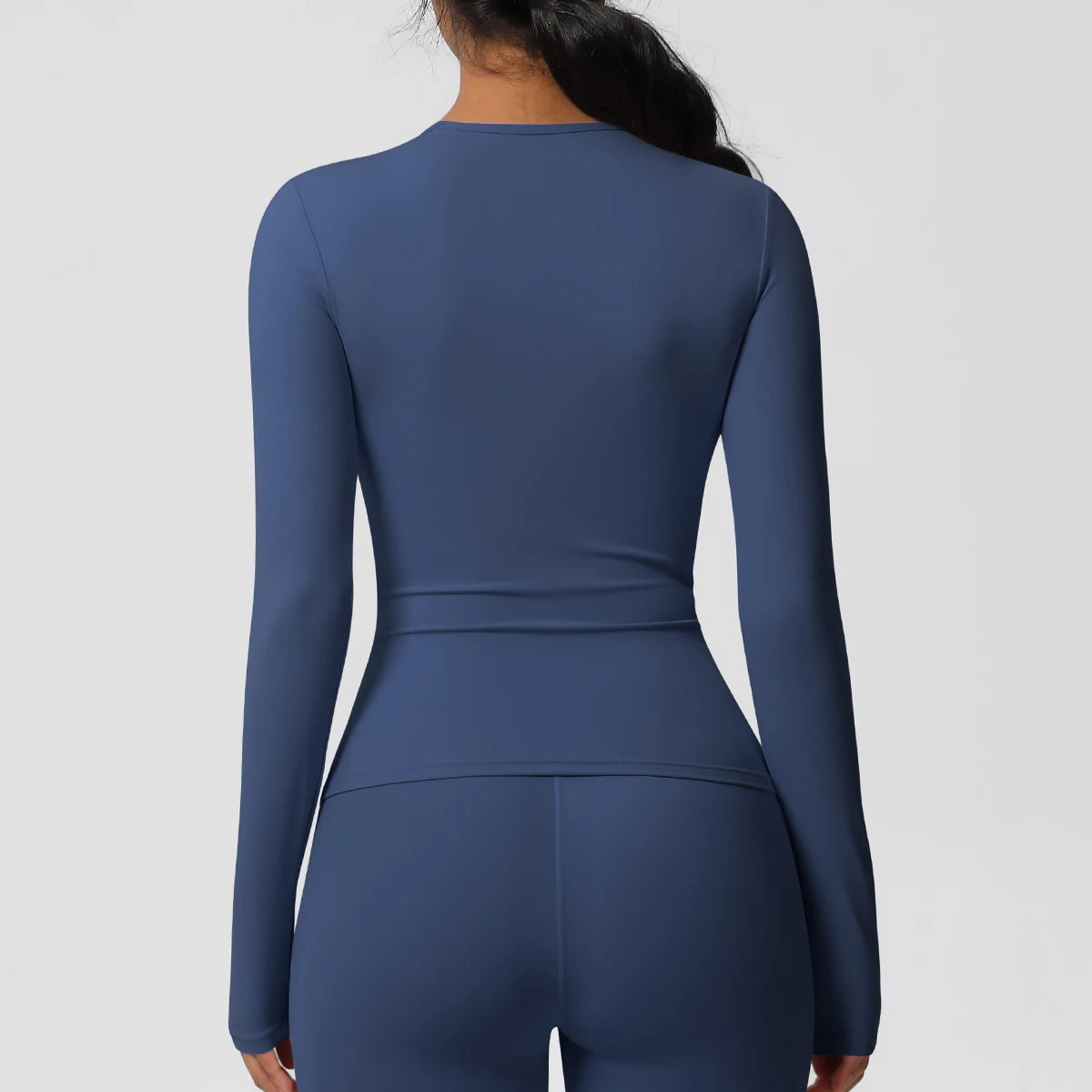 Women’s Long Sleeve Workout Top — Breathable & High Elastic