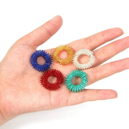 10pcs Finger Massage Sujok Rings — Acupuncture & Health Care Tool