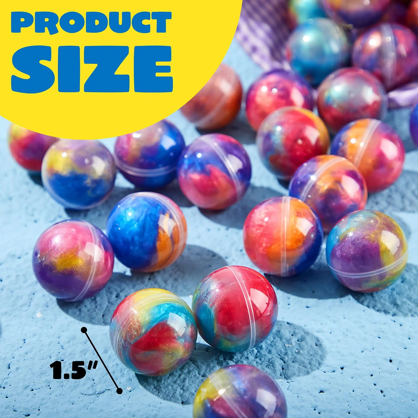 Joyfy 24 Pcs Mini Slime Party Favors — Multicolor Galaxy Slime Balls
