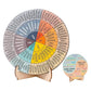 Calming Emotions Wheel — Wooden Round Stand Chart
