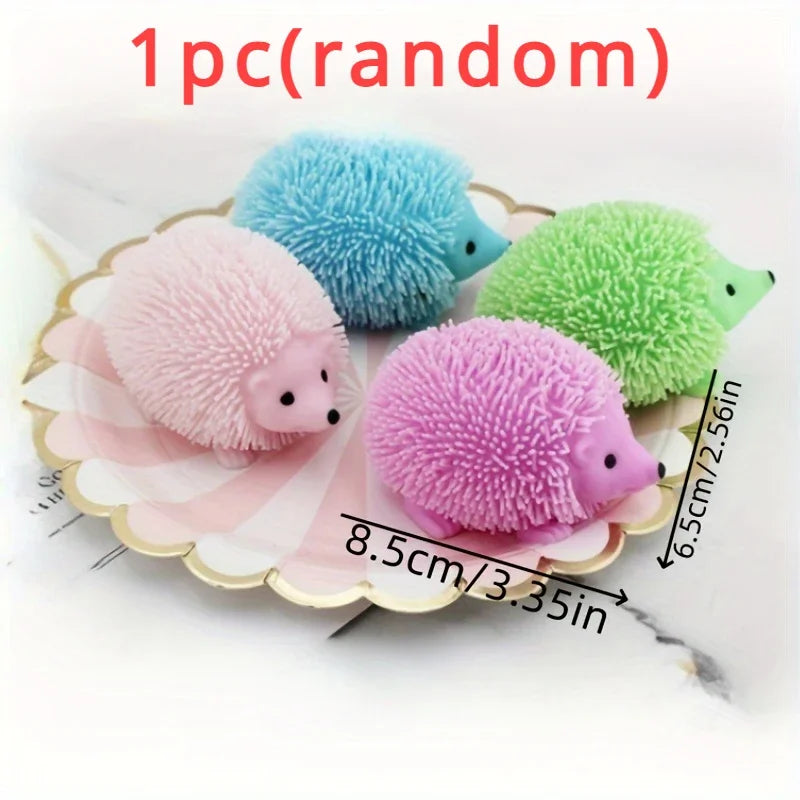 Hedgehog Squeeze Ball — Cute Glitter Sensory Fidget Toy