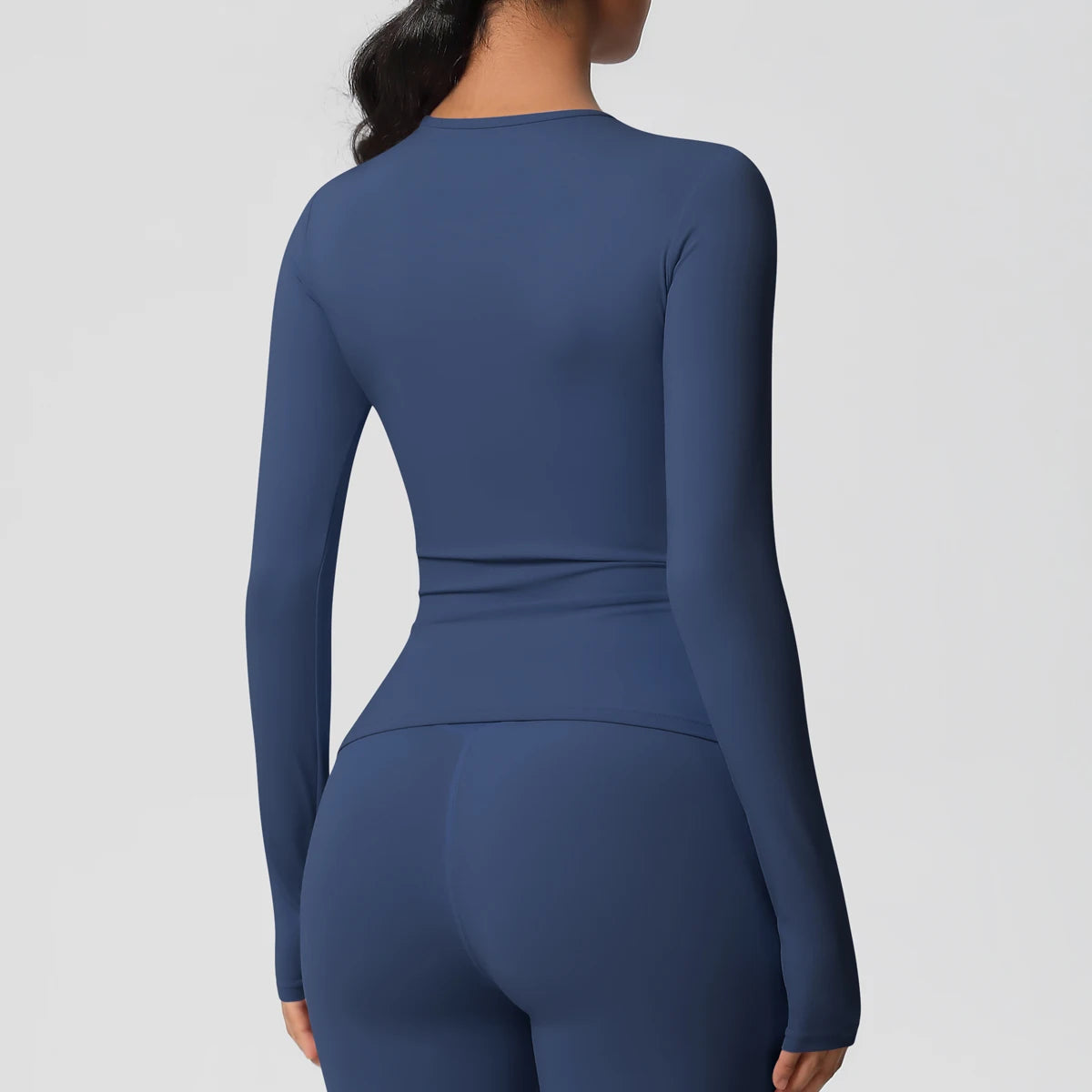 Women’s Long Sleeve Workout Top — Breathable & High Elastic