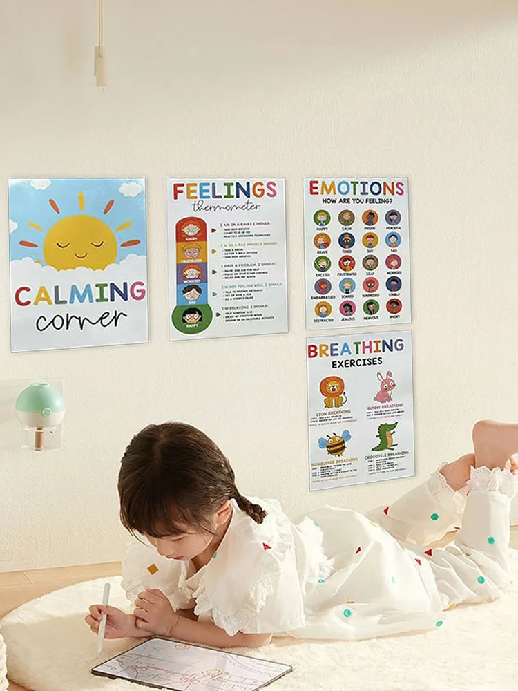 12 Calming Corner Posters — Classroom Feelings & Emotions Charts