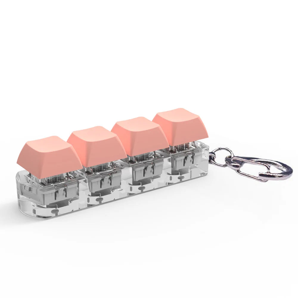 4 Keys Keyboard Keycaps Fidget Toy — DIY Finger Stress Relief Buttons